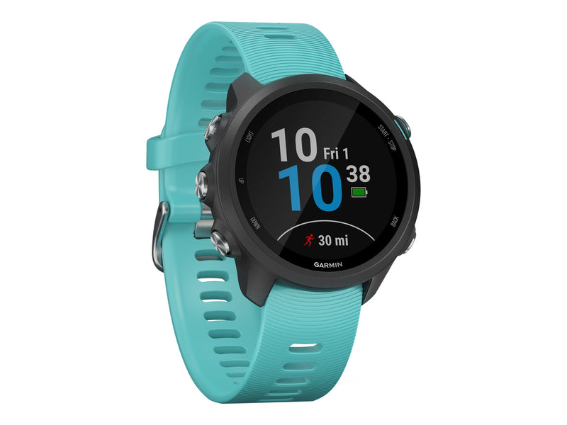 Garmin G1 010-02120-22 Forerunner® 245 GPS Running Smartwatch with Music in Aqua Unisex Watches Lexor Miami - Lexor Miami