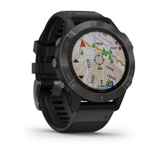 Garmin 010-02158-10 Fēnix® 6 Pro and Sapphire Editions Black Silicone Strap Unisex Watches - Lexor Miami