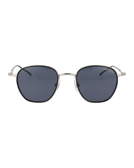 Mont Blanc MB0160S 001 49 Unisex Sunglasses - Lexor Miami