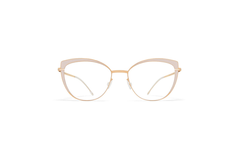 Armação de óculos Mykita Kelsey Champagne Gold/Aurore Clear