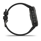 Garmin 010-02157-20 Fēnix® 6X Pro Solar Edition Black Silicone Strap Unisex Watches - Lexor Miami