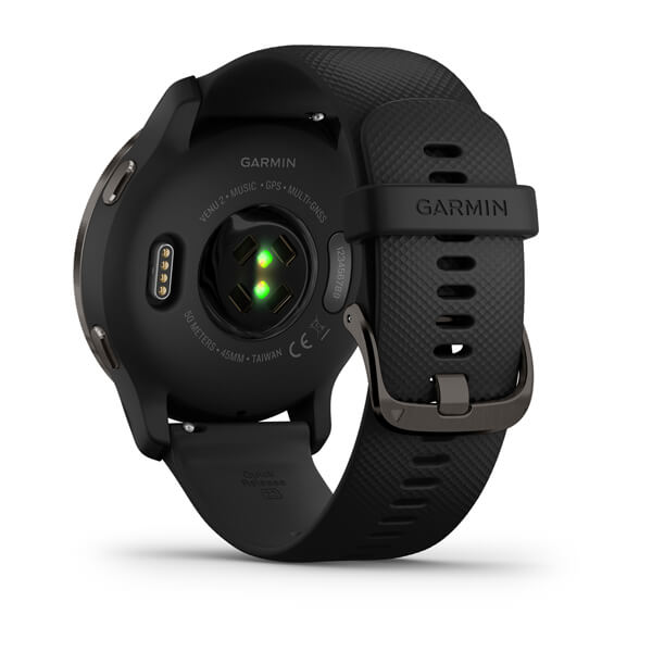 Garmin 010-02430-01 Venu® 2 Black Silicone Strap Unisex Watches - Lexor Miami