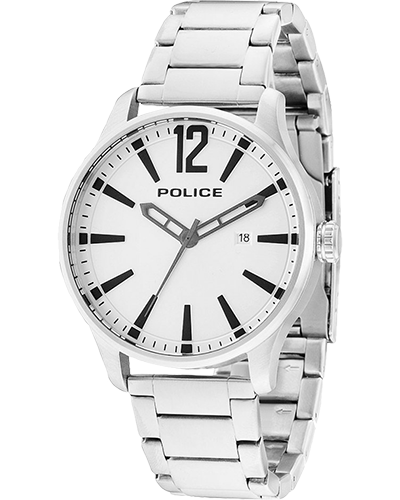 Police PL.14764JS/04M Silver Stainless Steel Strap Men Watches - Lexor Miami