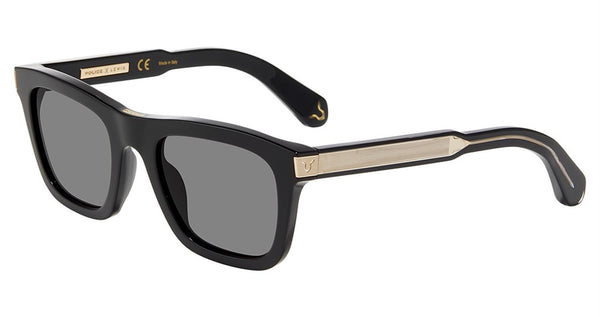 Police Splb32 0700 Black-Gold Unisex Sunglasses - Lexor Miami