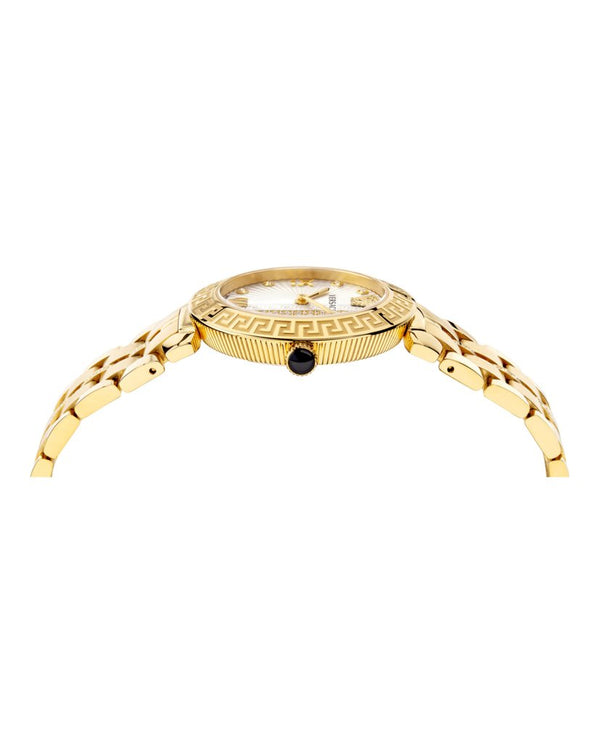 Versace VEZ600621 Greca Icon Diamond Gold Stainless Steel Strap Unisex Watches - Lexor Miami