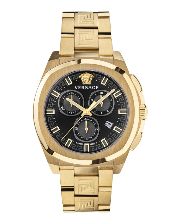 Versace VEZ800621 Geo Chronograph Gold Stainless Steel Strap Men Watches - Lexor Miami